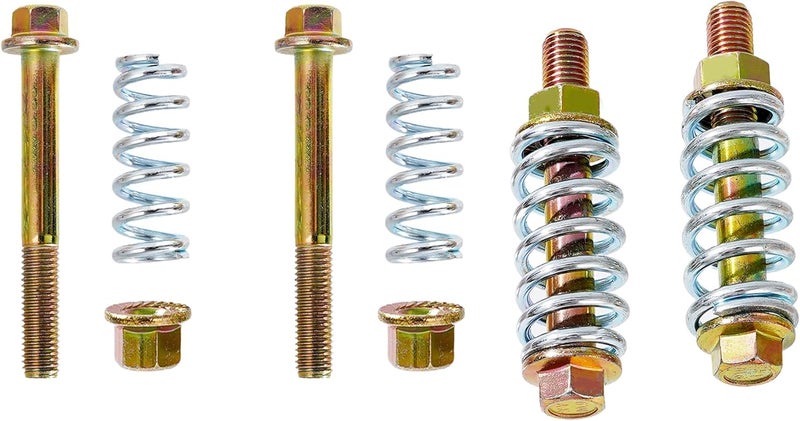 RWRAPS M10-1.25 x 67mm Exhaust Spring Bolt & Nut kit,Class 10.9 Replacement Exhaust Bolt and Spring Hardware Kit (2) - Image 3